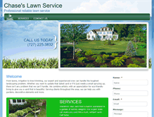 Tablet Screenshot of chaselawnservice.com